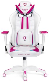 Sedia da gaming Diablo X-Ray Normal Size: Bianco Rosa