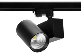 Faro LED 42W Binario Trifase CRI92 UGR13 36°/60° con driver Philips Nero Colore Bianco Variabile CCT