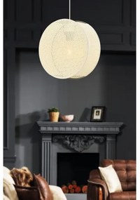 Lampada a sospensione con cavo BIG DRUM 1xE27/60W/230V color crema