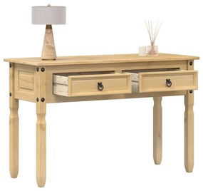 Tavolino Consolle Corona 115x46x73 Cm İn Legno Massello Di Pino /