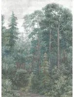 Rebel Walls Wandbild Green Wood - Emerald