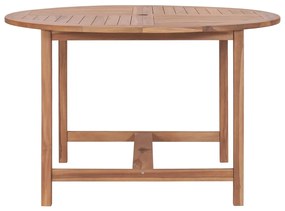 Tavolo da pranzo da giardino Ø110x75 cm legno massello di teak