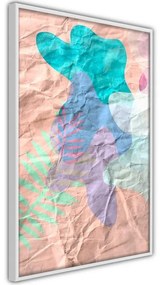 Poster Colourful Camouflage (Peach)