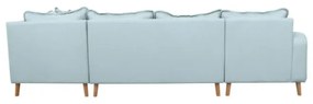 Divano angolare azzurro (angolo sinistro) Beata - Ropez