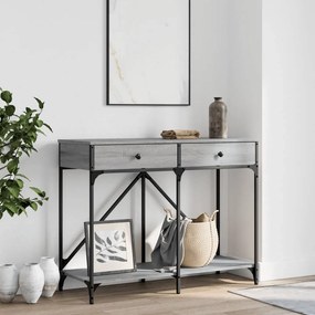 Tavolo Consolle Grigio Sonoma 100x39x78,5 Cm Legno Multistrato /