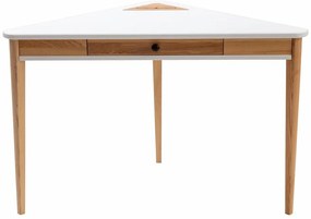 Tavolo da lavoro angolare bianco Ashme - Ragaba