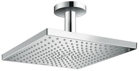 Soffione doccia HANSGROHE Raindance E 300 a soffitto in ottone cromo L 30 x H 15.8 x P 15.8 cm anticalcare 1 getto