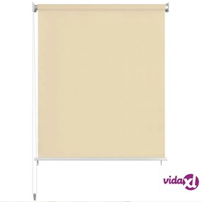 vidaXL Tenda a Rullo per Esterni 100x230 cm Crema