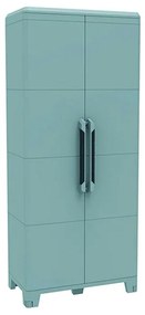 Armadio alto Trasforming Modular  4 in resina, grigio L 78 x H 185 x P 44 cm, 2 ante, adatto per interno/esterno