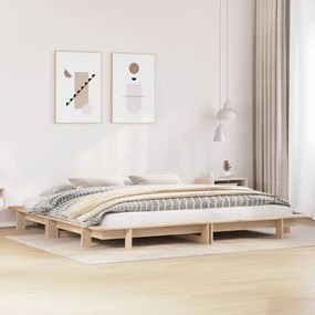 Letto senza materasso 180x200 cm in legno massello di pino