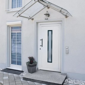 Porta Ingresso Bianca 98x200 Cm İn Pvc /
