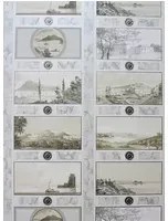 Nina Campbell Carta da parati Keightley's Folio - Sepia