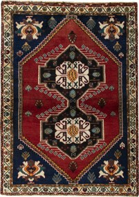 Gabbeh Tappeto persiano 110x160 Rosso (Iran) Annodato A Mano