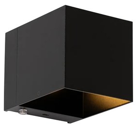 Set di 2 Applique Nere con Dimmer Ricaricabile - Joris