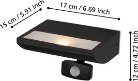 Eglo 99579 - Lampada da esterno con sensore SORRONARO LED/10,5W/230V IP44