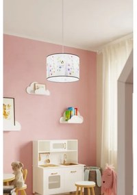 Sollux SL.1422 - Lampadario a sospensione per bambini OWLS 1xE27/15W/230V diametro 30 cm
