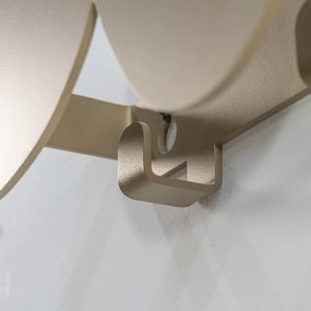 Attaccapanni da parete beige in metallo 80 cm Tumulo – Spinder Design