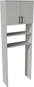 Mobile Coprilavatrice A Colonna 2 Ante 2 Vani 65x27x185 Window Bianco