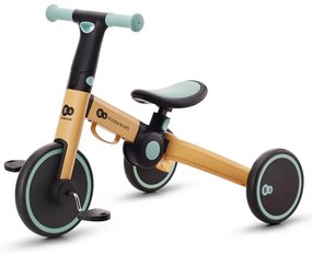 KINDERKRAFT - Bicicletta a spinta per bambini 3in1 4TRIKE giallo/menta