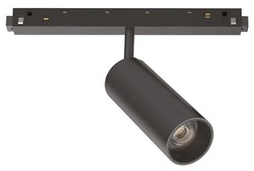 Faretto Binario Singolo Dali Ego Alluminio Nero 1 Luce 12W 3000K Luce Calda