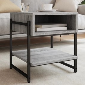 Tavolino da salotto grigio sonoma 40x40x45 cm legno multistrato