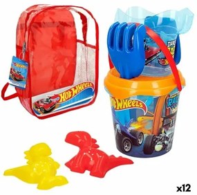 Set di giocattoli per il mare Hot Wheels Ø 18 cm polipropilene (12 Unità)