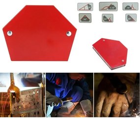 Trade Shop - Squadra Magnetica Magnete Saldatura 30° 45° 60° 75° 90° 120° 25lb 12kg Esagonale