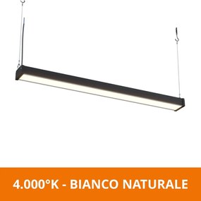 Campana Lineare LED 200W 1 metro Sospesa 22.000 lm Colore Bianco Freddo 6.000K