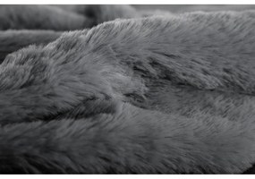 Coperta grigia in pelliccia finta 150x200 cm Ruby – Tiseco Home Studio