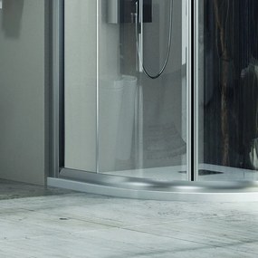 Box doccia 80x80 cristallo 6 mm semicircolare KF2000 - KAMALU