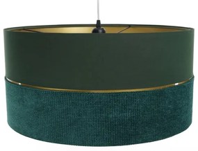 Lampadario a sospensione con filo TWIST 1xE27/60W/230V verde/oro