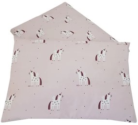 EKO - Lenzuola per culla in mussola di cotone UNICORNO 2 pezzi