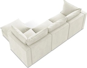Divano angolare beige (con penisola a destra/con chaise lounge) Manao – Makamii