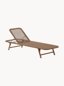 Lettino prendisole in legno di acacia Dandara