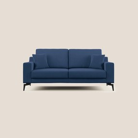 Prestige divano moderno in microfibra smacchiabile T11 blu 146 cm