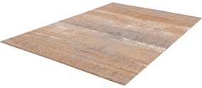 Tappeto in lana marrone 100x180 cm Layers - Agnella