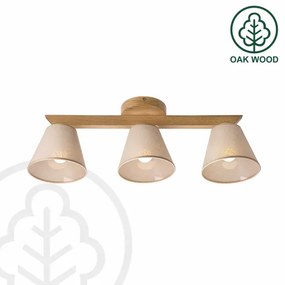 Brilagi - LED  Lampadario a plafone ANTHONY 3xE14/40W/230V quercia/beige