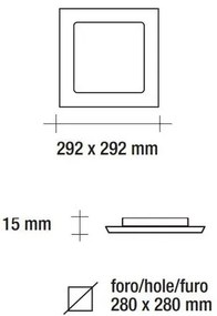 Vivida pannello led quadro bianco 24w 1887lm 3000k (ULTIMI DISPONIBILI - N°3)