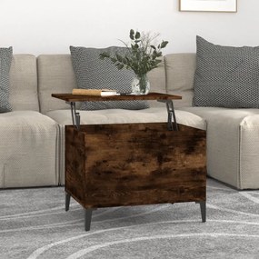 Tavolino Da Salotto Rovere Fumo 60x44,5x45 Cm Legno Multistrato /