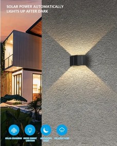 Brilagi - Applique a LED solare SOLAR CUBE LED/2W/3,2V 1300 mAh IP54