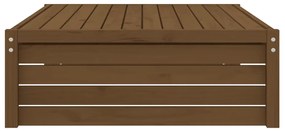 Poggiapiedi da giardino 120x80 cm legno massello di pino miele