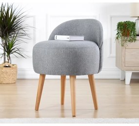 Poltroncina per bambini NIKI Ø 46 cm grigia