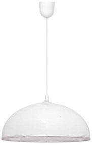 Lampadario su fune CIRCLE 1xE27/15W/230V bianco