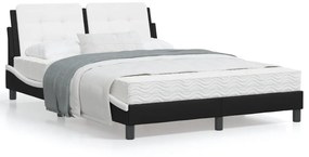 Giroletto Con Luci Led Nero E Bianco 120x200 Cm İn Similpelle /
