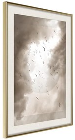 Poster  Disturbed Flight  Cornice Quadri Cornice d'oro con passe-partout, Larghezza x Altezza Home decor 20x30