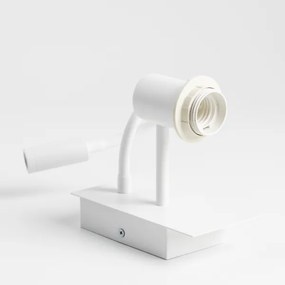 Brilagi - LED Lampada flessibile da muro NUBILA 1xE27/25W/230V + LED/3W bianco