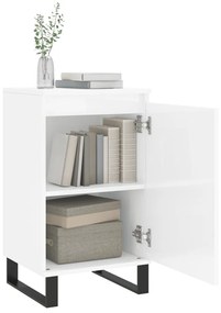 Credenza bianco lucido 40x35x70 cm in legno multistrato