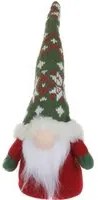 Gnomo Natale fermaporta 26 cm cappello verde