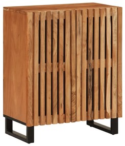 Credenza 60x34x75 cm in legno massello di acacia