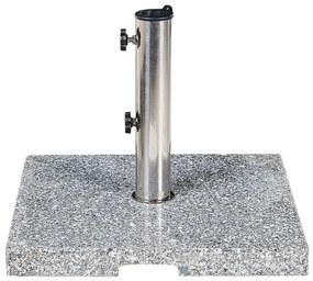 Base per ombrellone granito grigio 45 x 45 cm CEGGIA Beliani
